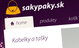 Logo, webdesign a e-shop pre sakypaky.sk