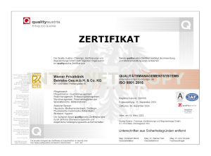 wpk zertifikat quality austria